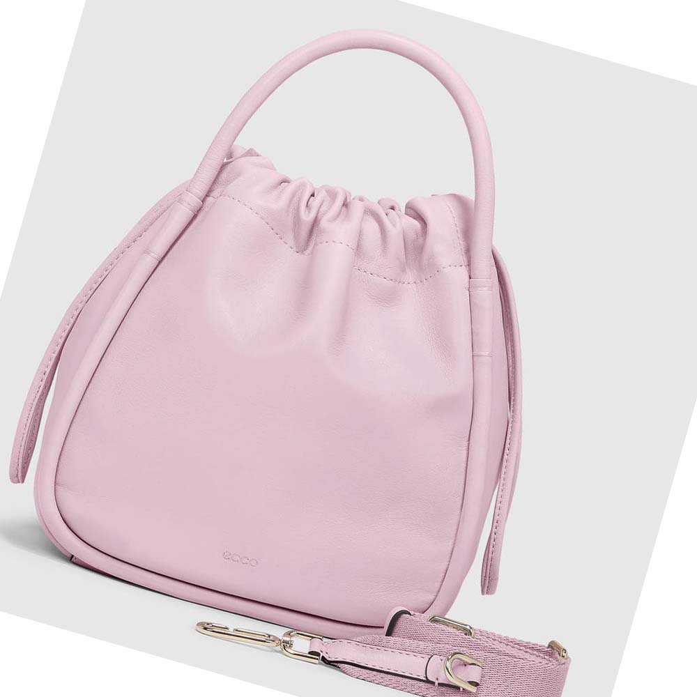 Ecco Contact Drawstring Håndveske Herre Rosa | NO 737RVD